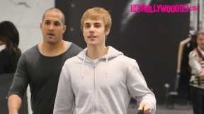 Justin Bieber Goes On A Shopping Spree At YSL & Makes Fun Of The Paparazzi In Beverly Hills