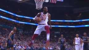 LeBron James Stops His Dunk Mid-Air After Ref Ruins It with Late Foul Call!