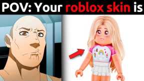 The Rock reacts to Roblox : ( the rock eyebrow raise )