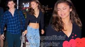 (Exclusive) Tom Holland Zendeya celebrating her birthday Lastnight in nyc with family & friends