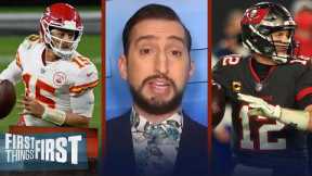 FIRST THINGS FIRST | Tom Brady over Mahomes Nick Wright claims Tampa Bay Buccaneers vs Chiefs Wk4