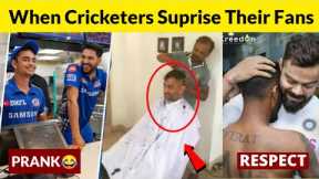 Cricketers surprising their fans | Beautiful & Heart Touching Respect Moments in cricket