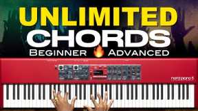 How To Play UNLIMITED Chord Patterns Using Drop 2 Chords & Progressions