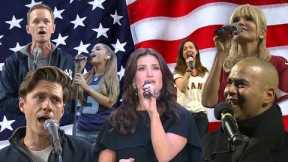 Idina Menzel, Aaron Tveit, and Your Favorite Broadway Stars Sing The Star-Spangled Banner