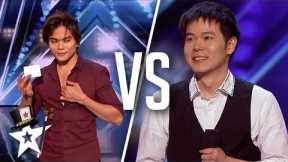 BEST Magicians Shin Lim VS Eric Chien on America's Got Talent | Top Talent