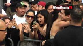 Selena Gomez shows mad love for the fans at 'Behaving Badly' Los Angeles premiere