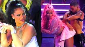 Rihanna reacting to various famous people