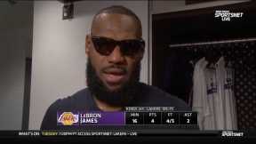 Postgame Interview | Lakers loss to Kings - LeBron 4 Pts, but missed all seven of his field goals.