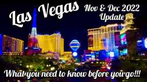 Las Vegas ENTERTAINMENT Update NOV 🎤 DEC 2022