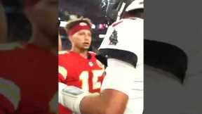 Brady and Mahomes Postgame Respect! #shorts