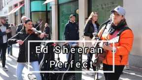 VIOLINIST SURPRISED STREET PERFORMER | Ed Sheeran - Perfect | Allie Sherlock cover