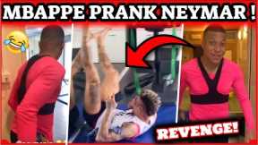 Mbappe funny prank on Neymar 🤣 in PSG training session #Neymar #Mbappe #PSG #Shorts