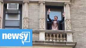 The Path Forward: Broadway Star Sings To New York From His Balcony
