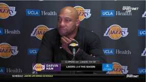 Postgame Interview | Darvin Ham gives the latest on LeBron's injury after Lakers fall to Clippers