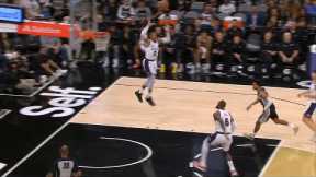LeBron James alley oops it to Russell Westbrook who alley oops it back to LeBron for dunk