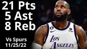 Lebron James 21 Pts 8 Reb 5 Ast vs Spurs Highlights