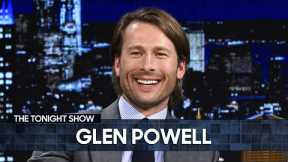Glen Powell Had a Terrifying Mishap After Tom Cruise Forced Him to Go Skydiving (Extended)