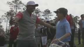 Tiger Woods Reacts to 11-year-old's HOLE-IN-ONE