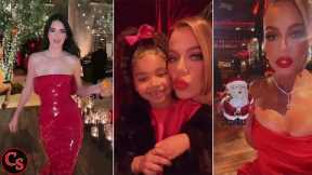 Khloe Kardashian and Her Sisters Stunning Looks at Their Christmas Eve Party (VIDEO) Part 2