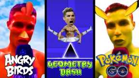 Cristiano Ronaldo Siuuu in different mobile games
