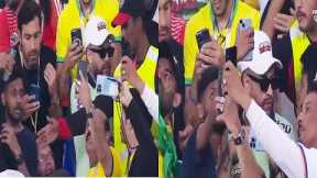 Brazil fans thought they were taking a selfie with Neymar 😅This imposter scammed all of us.