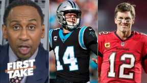 FIRST TAKE |Tom Brady stinks Stephen A. pick Carolina Panthers over Buccaneers for NFC south title