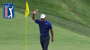 Tiger Woods’ hole out for eagle at the Memorial