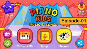 Piano Kids - Music Songs | Fun musical games | cartoon 2023 | Episode-01@adventurebabytv