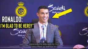 Cristiano Ronaldo First Press Conference at Al Nassr