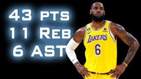 Hornets vs Lakers | 2 Jan 2023 | Every LeBron James Highlight HD