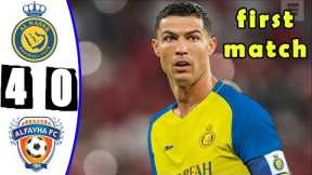 Al Nassr vs Al fayhaa 4-0 Highlights & All Goals || First Match for Ronaldo in  Al Nassr 2023 HD