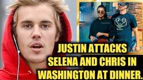 😲Selena Gomez And Chris Evans have been attacked by Justin Bieber during dinner Night in Washington.