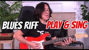 Blues Shuffle Riff + Bassline - Play + Sing with a Metronome