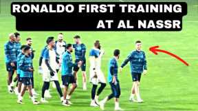 Cristiano Ronaldo's First Training Session With Al Nassr