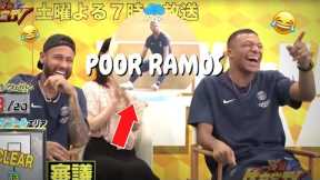 Mbappe and Neymar DESTROYING Ramos at Shooting Challenge in Japanese Show 😭🔥 #mbappe #neymar #ramos