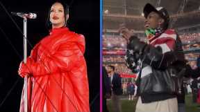 A$AP Rocky Is Rihanna's Biggest Fan During Halftime Performance