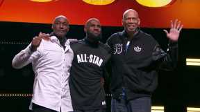 LeBron James, Kareem & Malone share a moment at the podium | 2023 NBA All-Star Game