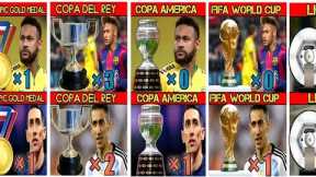Neymar Vs Angel Di Maria all trophies and awards.2023