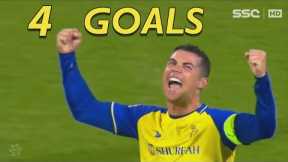 Cristiano Ronaldo Unstoppable Against Al Wehda | 4 GOALS