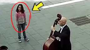 This street musician was ignored by everybody, but then a little girl changed everything let's see