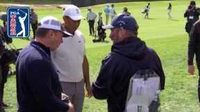 Tiger’s WILD tee shot lands in fan’s jacket at The Genesis Invitational