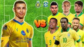 Ronaldo Al Nassr vs Brazil Legends!!!! |Ronaldinho,Ronaldo,Casemiro vs Ronaldo all nasry!!!