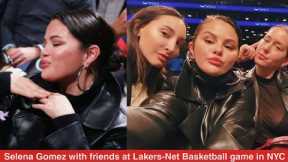 Selena Gomez and Michael B Jordan were spotted enjoying a Basketball game of the Lakers-Nets in NYC
