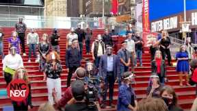 Broadway Stars Surprise With Pop-up Times Square Performance