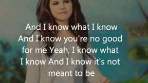 Selena Gomez - My Dilemma lyrics