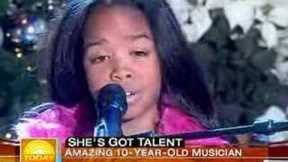 Gabi Wilson (H.E.R.) age 10 on the Today Show performing Alicia Keys