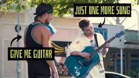 The GUITARIST pretends to be a BEGINNER with STREET MUSICIANS #12