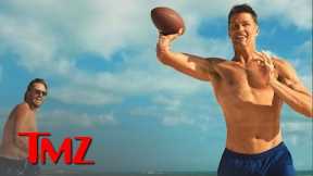 Tom Brady Goes Shirtless For Beach Football Sesh With Ex-Patriots Teammates | TMZ TV