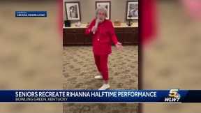 WATCH: Kentucky senior living residents recreate Rihanna's Super Bowl performance