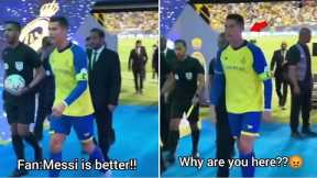 Cristiano Ronaldo reaction to Messi is better than him!!🗣️😡😳